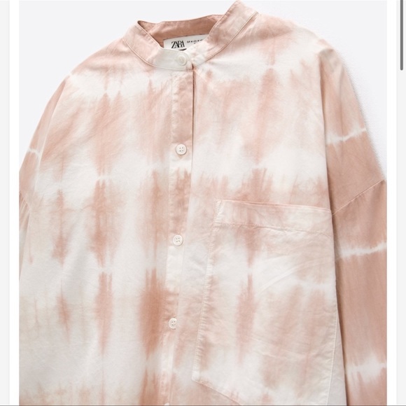 ❌SOLD❌🥰🥰ZARA Tie Bye Button Down Shirt🥰🥰 - Picture 6 of 12